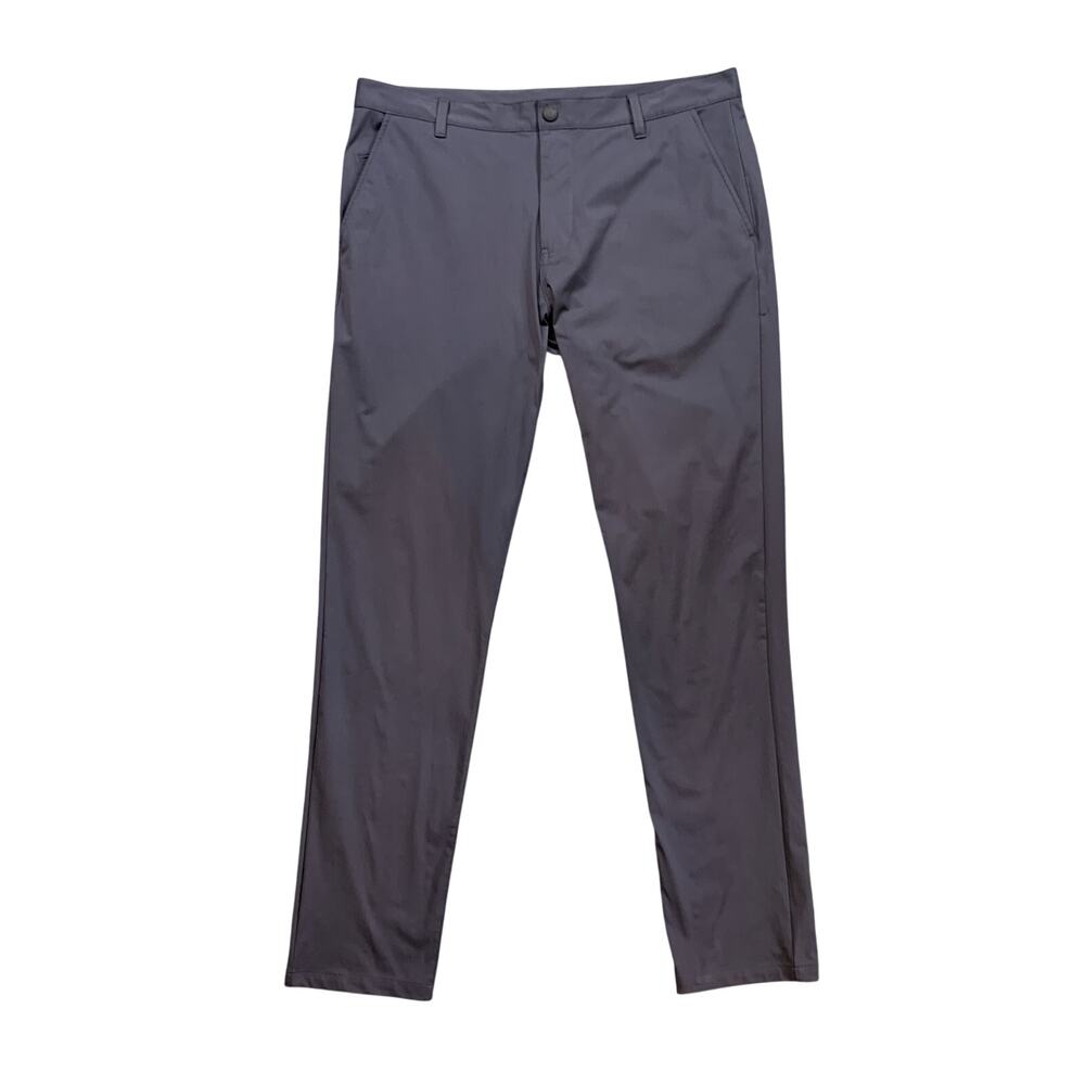 Rhone Pants Mens 36 Blue Gray Commuter Classic Straight Flat Front Performance